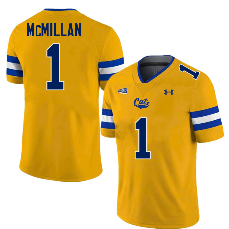 #1 Jhase McMillan Montana State Bobcats Jerseys Football Uniforms Stitched-Navy